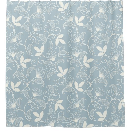 Blume Muster Frühjahrsmuster Duschvorhang (Vorderseite)