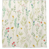 Blume Muster Frühjahrsmuster Duschvorhang (Vorderseite)