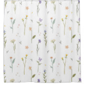 Blume Muster Frühjahrsmuster Duschvorhang (Vorderseite)