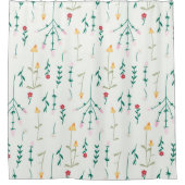 Blume Muster Frühjahrsmuster Duschvorhang (Vorderseite)