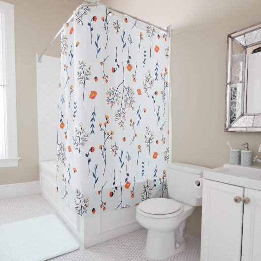 Blume Muster Frühjahrsmuster Duschvorhang (Beispiel)