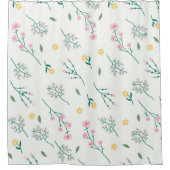Blume Muster Frühjahrsmuster Duschvorhang (Vorderseite)