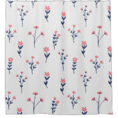 Blume Muster Frühjahrsmuster Duschvorhang (Vorderseite)