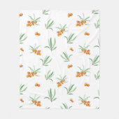 Blume Muster Frühjahrsmuster Fleecedecke (Vorderseite)