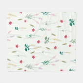 Blume Muster Frühjahrsmuster Fleecedecke (Vorderseite (Horizontal))