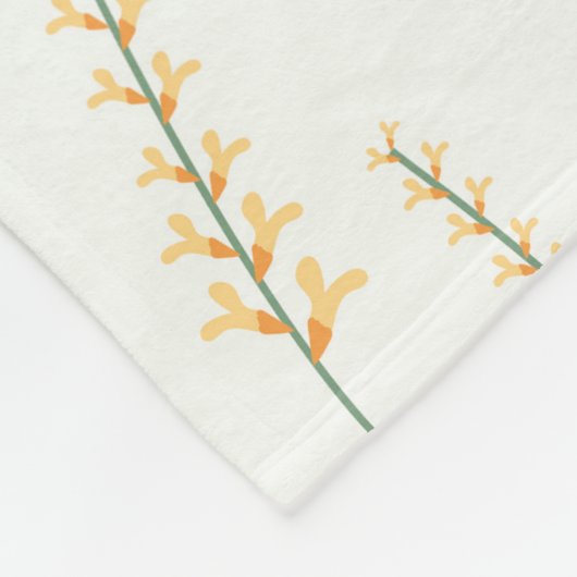 Blume Muster Frühjahrsmuster Fleecedecke (Ecke)