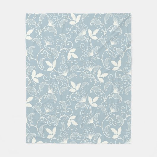 Blume Muster Frühjahrsmuster Fleecedecke (Vorderseite)