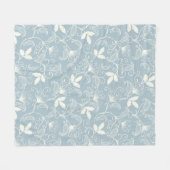 Blume Muster Frühjahrsmuster Fleecedecke (Vorderseite (Horizontal))