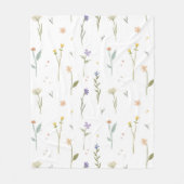 Blume Muster Frühjahrsmuster Fleecedecke (Vorderseite)