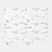 Blume Muster Frühjahrsmuster Fleecedecke (Vorderseite (Horizontal))