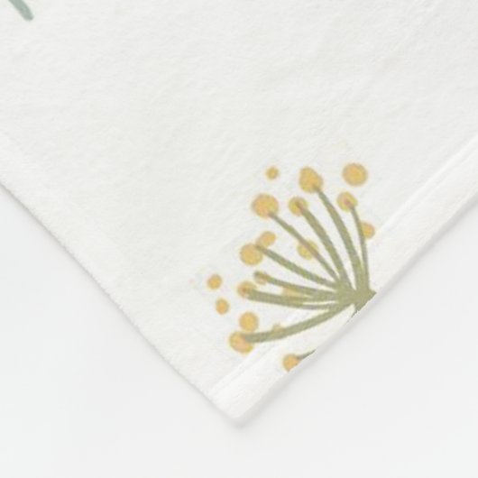 Blume Muster Frühjahrsmuster Fleecedecke (Ecke)