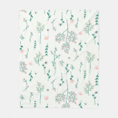 Blume Muster Frühjahrsmuster Fleecedecke (Vorderseite)