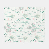 Blume Muster Frühjahrsmuster Fleecedecke (Vorderseite (Horizontal))