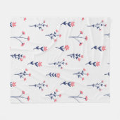 Blume Muster Frühjahrsmuster Fleecedecke (Vorderseite (Horizontal))