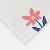 Blume Muster Frühjahrsmuster Fleecedecke (Ecke)