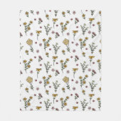 Blume Muster Frühjahrsmuster Fleecedecke (Vorderseite)