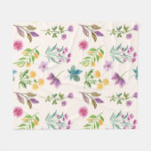 Blume Muster Frühjahrsmuster Fleecedecke (Vorderseite (Horizontal))