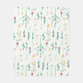 Blume Muster Frühjahrsmuster Fleecedecke (Vorderseite)