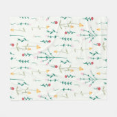 Blume Muster Frühjahrsmuster Fleecedecke (Vorderseite (Horizontal))