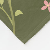 Blume Muster Frühjahrsmuster Fleecedecke (Ecke)