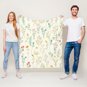 Blume Muster Frühjahrsmuster Fleecedecke