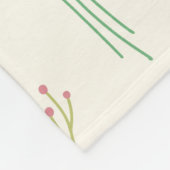 Blume Muster Frühjahrsmuster Fleecedecke (Ecke)