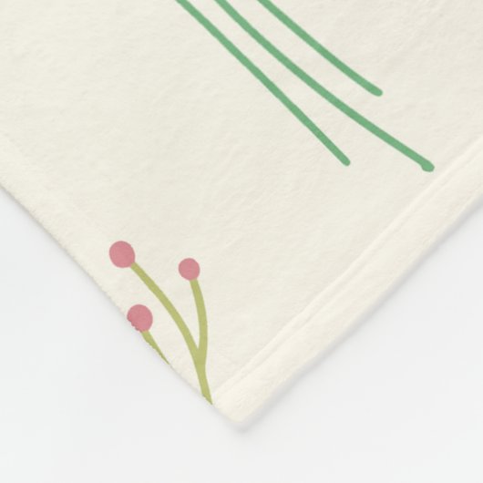Blume Muster Frühjahrsmuster Fleecedecke (Ecke)