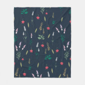 Blume Muster Frühjahrsmuster Fleecedecke (Vorderseite)
