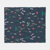 Blume Muster Frühjahrsmuster Fleecedecke (Vorderseite (Horizontal))