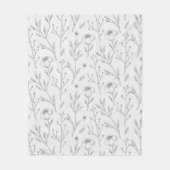 Blume Muster Frühjahrsmuster Fleecedecke (Vorderseite)