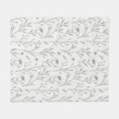 Blume Muster Frühjahrsmuster Fleecedecke (Vorderseite (Horizontal))