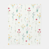 Blume Muster Frühjahrsmuster Fleecedecke (Vorderseite)