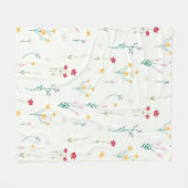 Blume Muster Frühjahrsmuster Fleecedecke (Vorderseite (Horizontal))