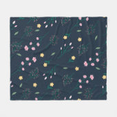 Blume Muster Frühjahrsmuster Fleecedecke (Vorderseite (Horizontal))