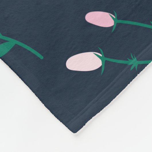 Blume Muster Frühjahrsmuster Fleecedecke (Ecke)