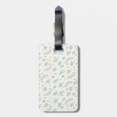 Blume Muster Frühjahrsmuster Gepäckanhänger (Rückseite vertikal)
