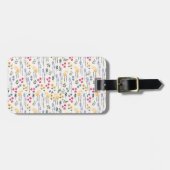 Blume Muster Frühjahrsmuster Gepäckanhänger (Vorderseite horizontal)