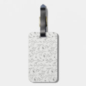 Blume Muster Frühjahrsmuster Gepäckanhänger (Rückseite vertikal)