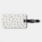 Blume Muster Frühjahrsmuster Gepäckanhänger (Rückseite horizontal)