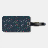 Blume Muster Frühjahrsmuster Gepäckanhänger (Rückseite horizontal)