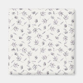 Blume Muster Frühjahrsplatz Magnet (Vorne)