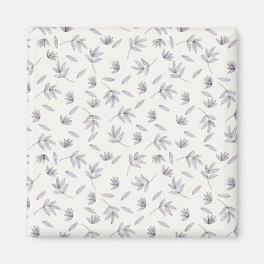 Blume Muster Frühjahrsplatz Magnet (Vorne)