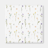 Blume Muster Frühjahrsplatz Magnet (Vorne)