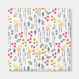 Blume Muster Frühjahrsplatz Magnet