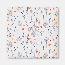 Blume Muster Frühjahrsplatz Magnet