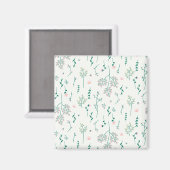 Blume Muster Frühjahrsplatz Magnet (Vorderseite/Rückseite)