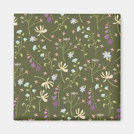 Blume Muster Frühjahrsplatz Magnet