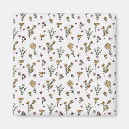 Blume Muster Frühjahrsplatz Magnet