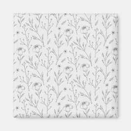 Blume Muster Frühjahrsplatz Magnet