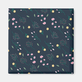 Blume Muster Frühjahrsplatz Magnet